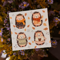 Листівка осінній Їжак