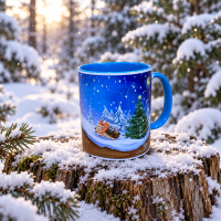 Керамічне горнятко Зимовий ліс