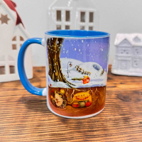 Керамическая чашка с авторским рисунком