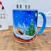 Керамическая чашка с авторским рисунком