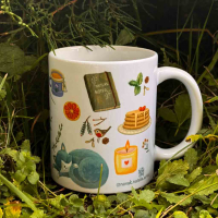 Керамическая чашка с авторским рисунком