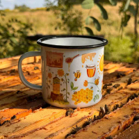 Металеве горнятко Бджоли