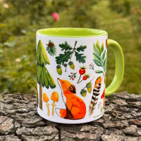 Керамическая чашка с авторским рисунком