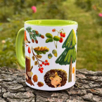 Керамическая чашка с авторским рисунком