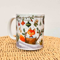 Керамическая чашка с авторским рисунком