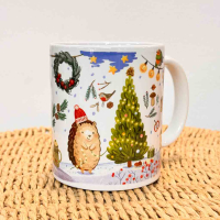 Керамическая чашка с авторским рисунком