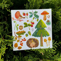 Листівка ЇЖак з лісу