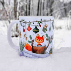 Керамическая чашка с авторским рисунком