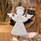 Ялинкова прикраса керамічна «Янгол»