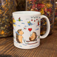 Керамічне горнятко Закохані Їжачки 