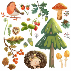 Листівка ЇЖак з лісу