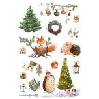Стікери Зима в лісі 