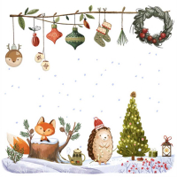 Листівка Зима в лісі 